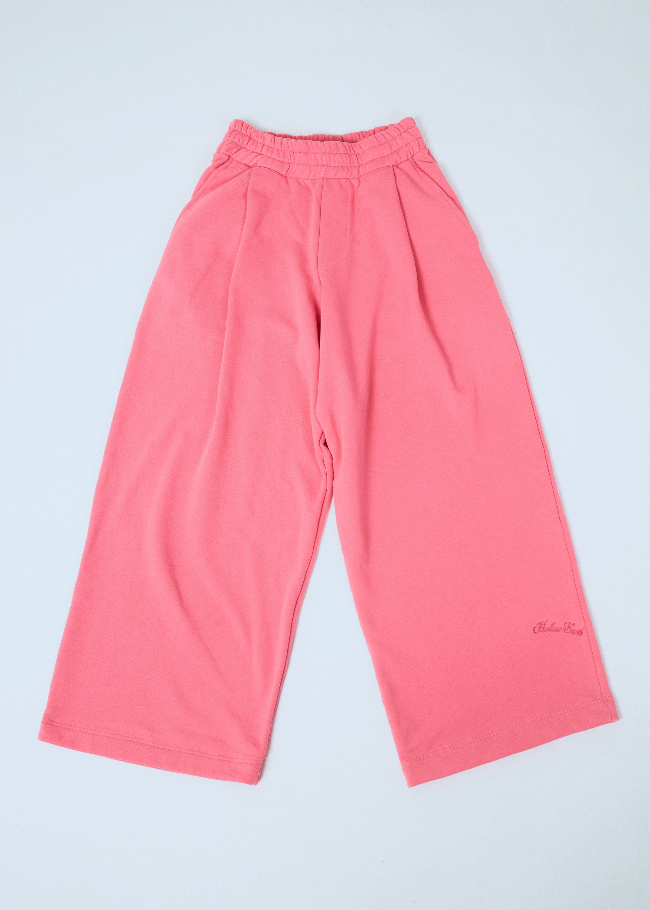 WIDE-LEG PINK TROUSERS