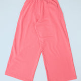 WIDE-LEG PINK TROUSERS