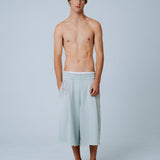 WIDE-LEG CAPRI TROUSERS IN DREAM BLUE
