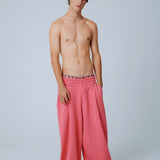 WIDE-LEG PINK TROUSERS