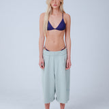 WIDE-LEG CAPRI TROUSERS IN DREAM BLUE