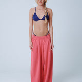 WIDE-LEG PINK TROUSERS