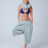 WIDE-LEG CAPRI TROUSERS IN DREAM BLUE