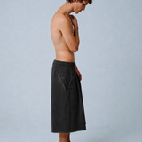 WIDE-LEG CAPRI TROUSERS IN BLACK