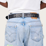 HOLLOW LEATHER BELT