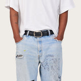 HOLLOW LEATHER BELT