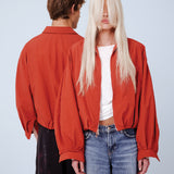 THE NIGHT I LEFT YOU IN JAPAN BOMBER IN RED