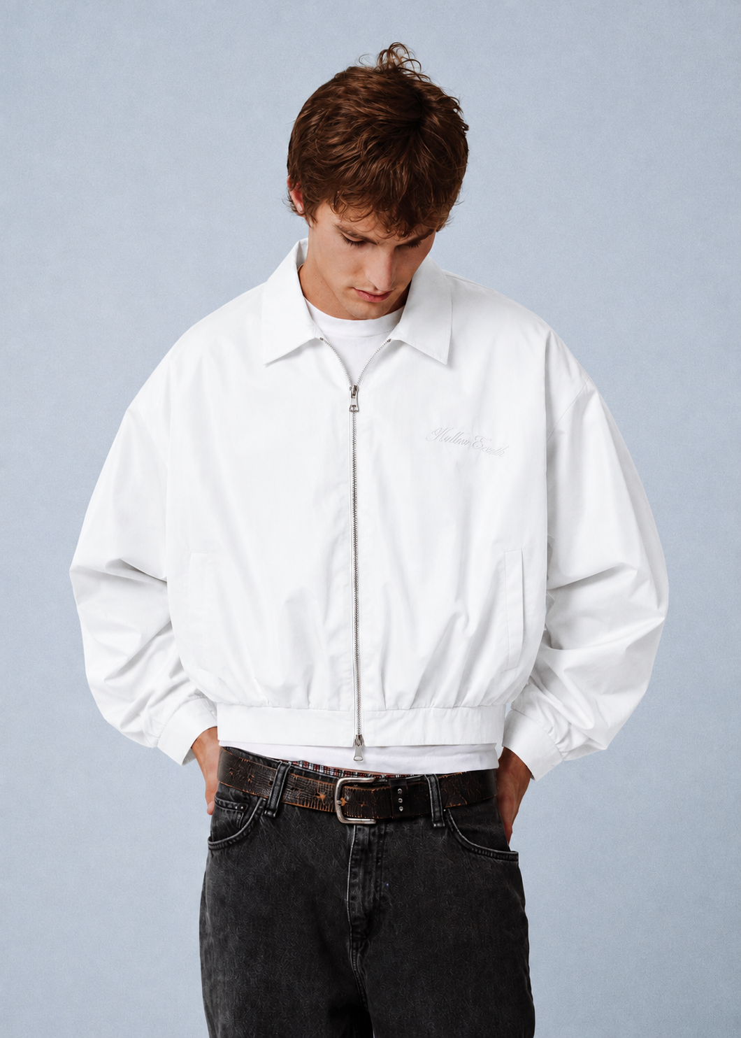 THE NIGHT I LEFT YOU IN JAPAN BOMBER IN CLOUD WHITE
