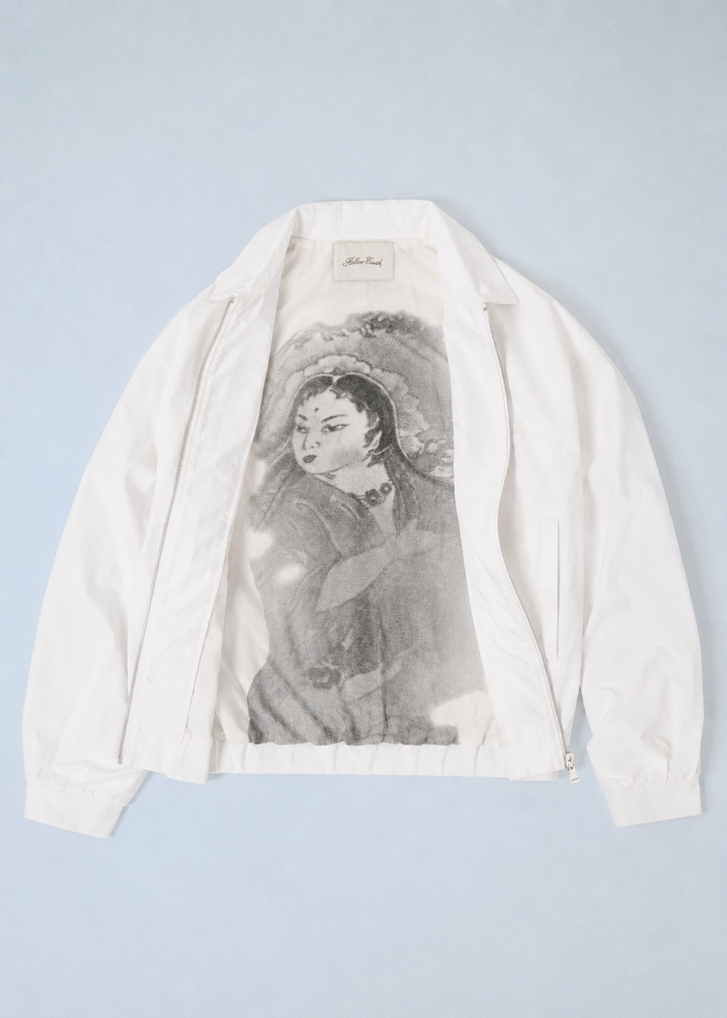 THE NIGHT I LEFT YOU IN JAPAN BOMBER IN CLOUD WHITE