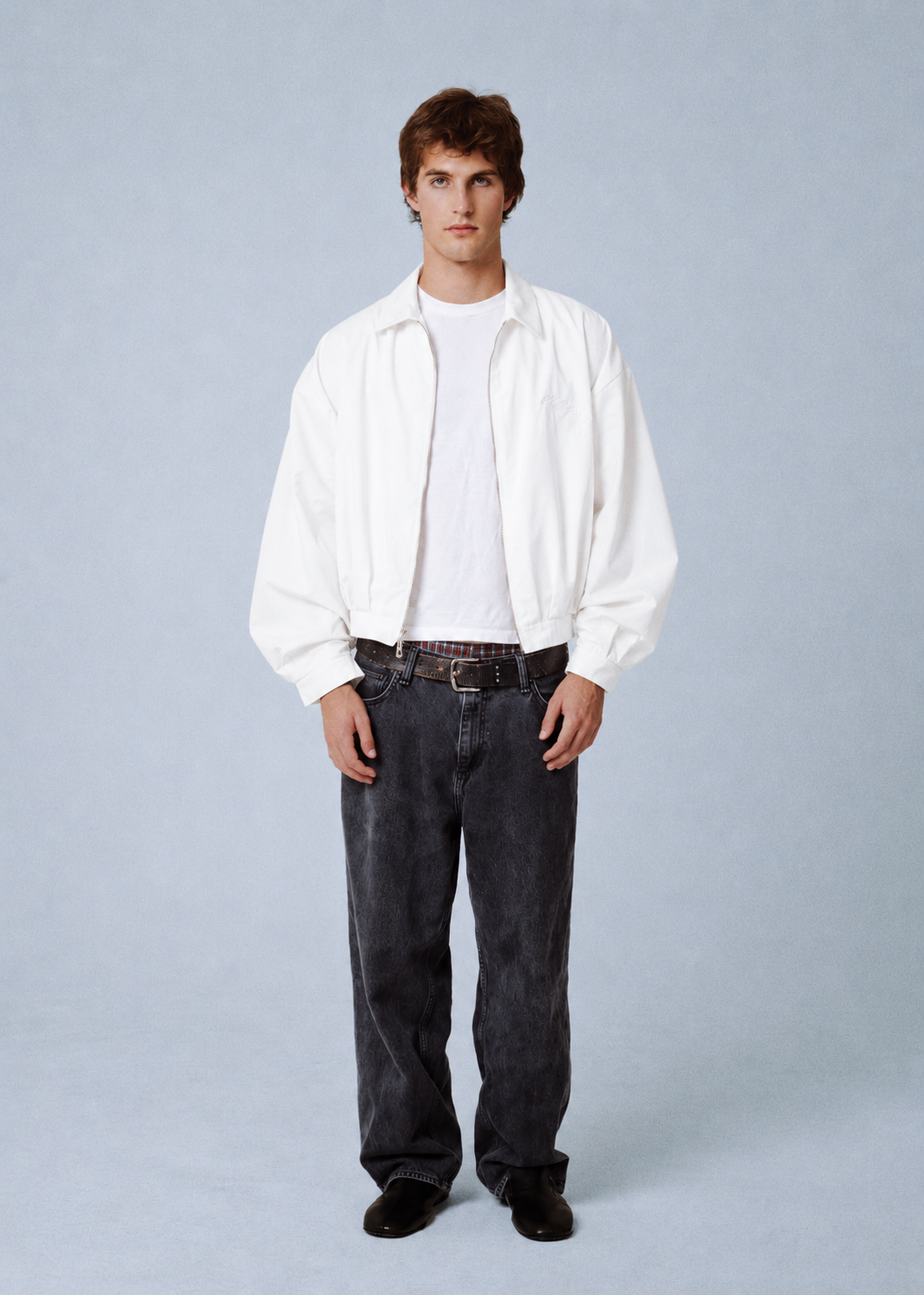 THE NIGHT I LEFT YOU IN JAPAN BOMBER IN CLOUD WHITE