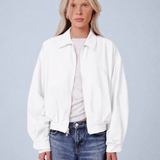 THE NIGHT I LEFT YOU IN JAPAN BOMBER IN CLOUD WHITE